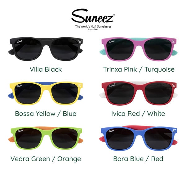 Suneez Kids Unbreakable UVA / UVB Blocking Sunglasses with Strap