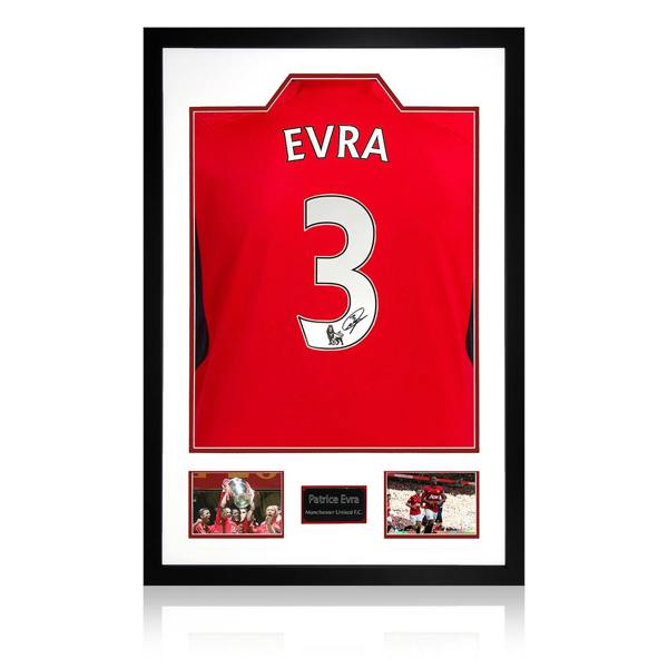 Patrice Evra Signed Manchester United Premium Frame