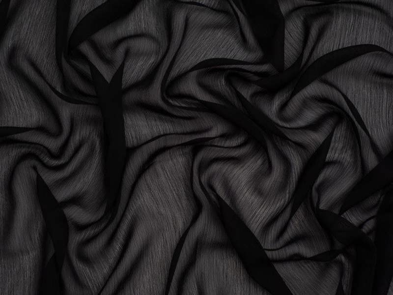 Minerva Core Range Yoryu Crinkle Sheer Chiffon Fabric - Plain Design Dressmaking Fabric, 145 cm / 58" Wide - per metre