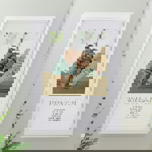 Personalised Memento Company Personalised Square Photo Upload White Poster Frame