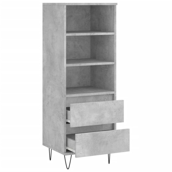 Berkfield Highboard Concrete Grey 40x36x110 cm Engineered Wood