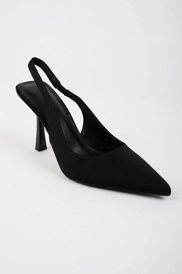 ikrush Sloane Satin Pointed Toe Slingback Heels
