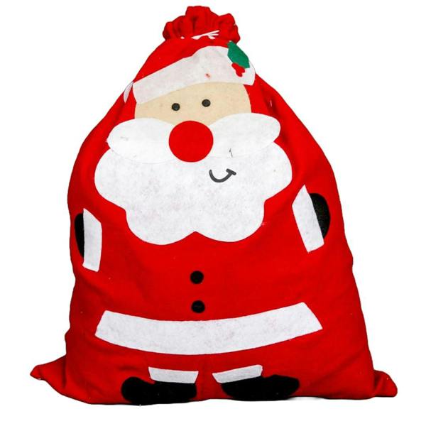 50 x 60cm Red Felt Santa Sack Christmas Gift Bags for Toys, Sweets and Seasonal Displays image 1