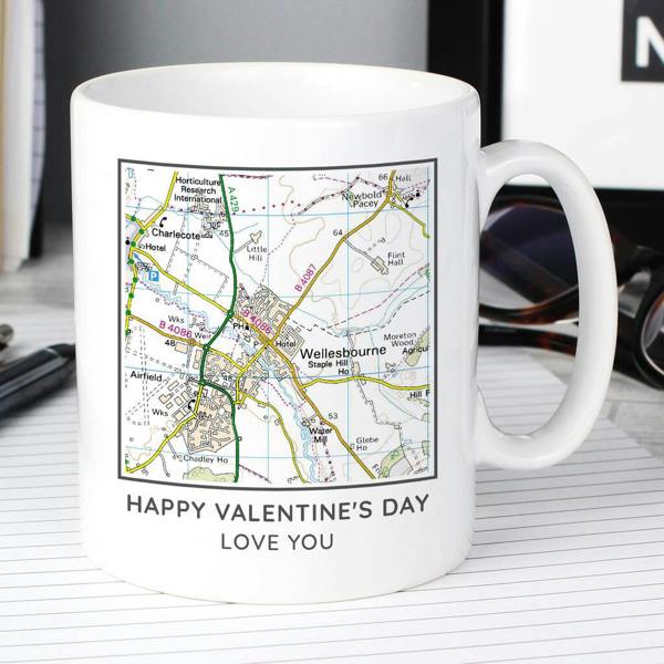 Personalised Map Mug - close-up detail