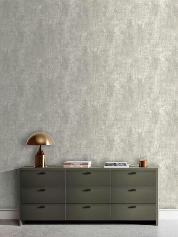Etta Texture Greige Wallpaper image 4