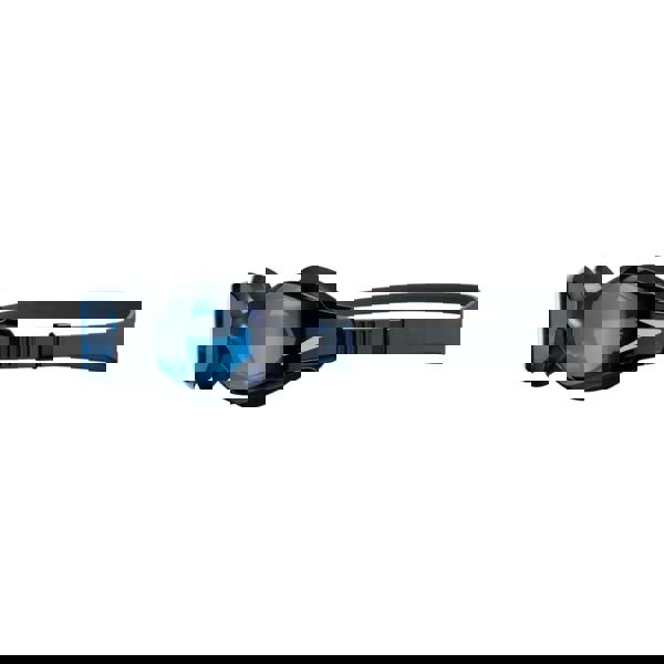 Speedo Hydrosity 2.0 tinted swim goggle with black blue design, soft seals, easy strap adjustment