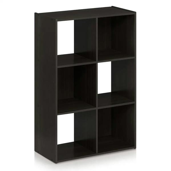 WALPLUS Durable Pelli Cubic Storage Cabinet, 3x2, Espresso for Bedroom