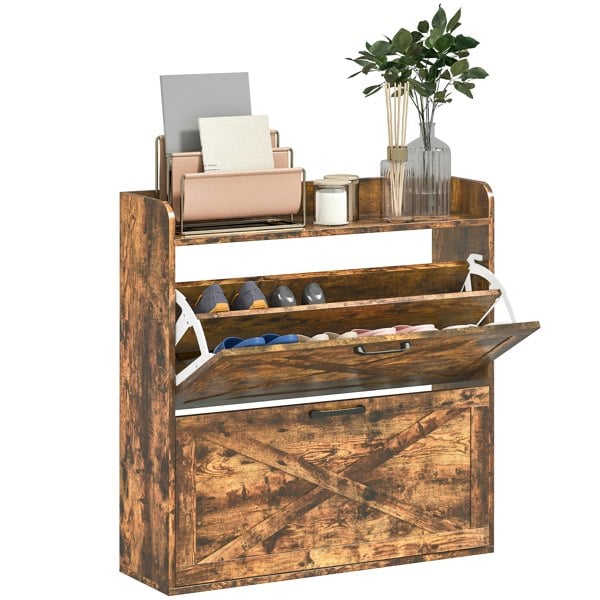Flip-down Shoe Cabinet