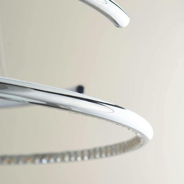Pagazzi Lighting Mabel Silver LED Pendant Ceiling Light