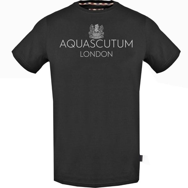 Aquascutum Bold London Logo T-Shirt - Black