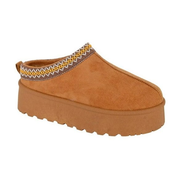 Cipriata Womens/Ladies Danilla Braided Cuff Mules - Tan