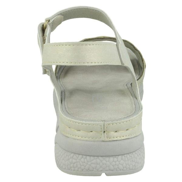 Spot On Ladies Spot On Mid Wedge Sandals F10944