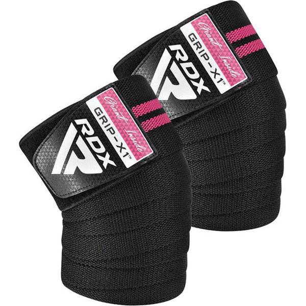 RDX Sports GYM KNEE WRAP R11 BLACK/PINK