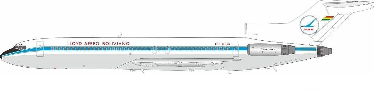 MCSlots Lloyd Aereo Boliviano LAB 727-200 CP-1366 El Aviador 1:200 Inflight200 IFEAV1366