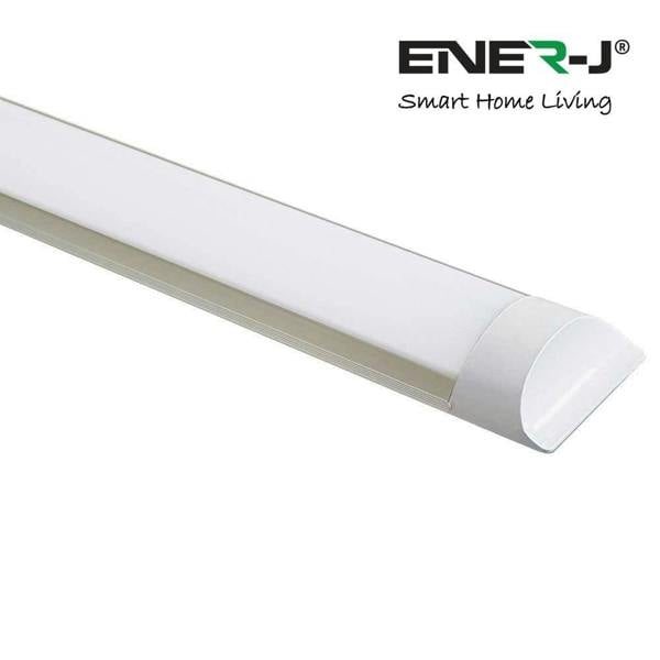 ENER-J Pack of 2 LED Prismatic Battens IP20 18W 60cms 3000K
