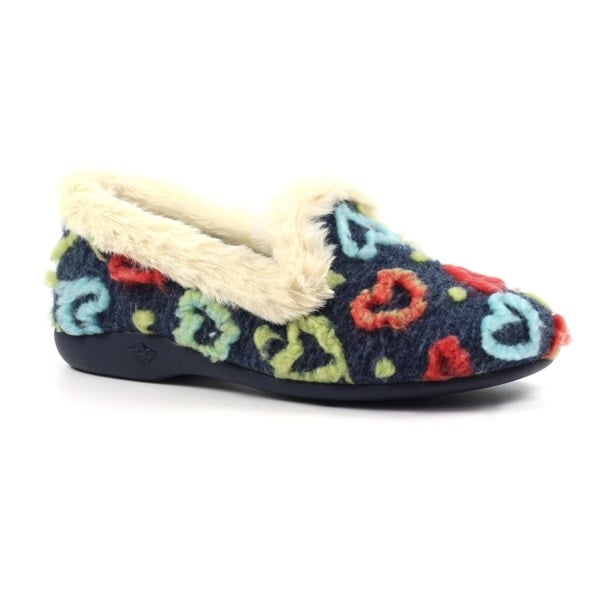 Lunar Womens Truffle Slippers - Navy