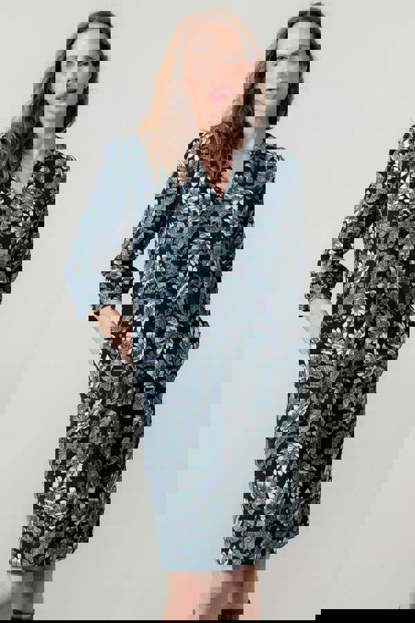 Harvest Cotton Pincord Shift Dress Navy | Lily and Me Clothing