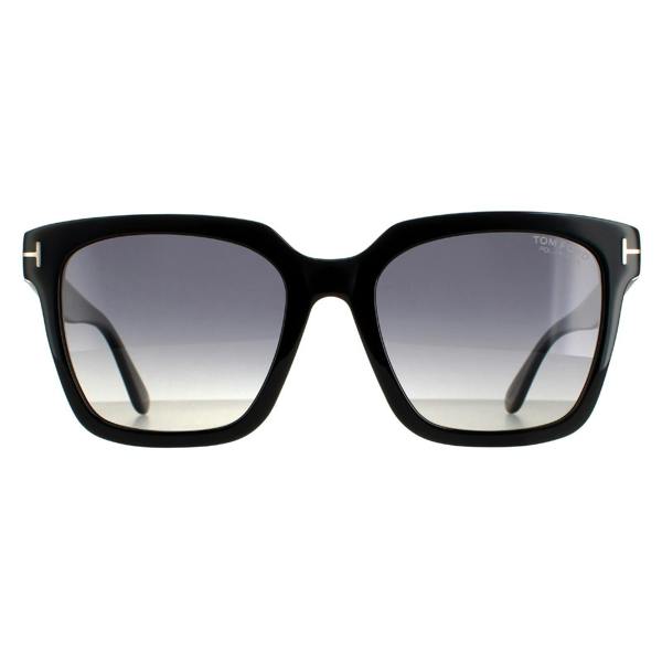 Tom Ford Sunglasses Selby FT0952 01D Shiny Black Smoke Polarized