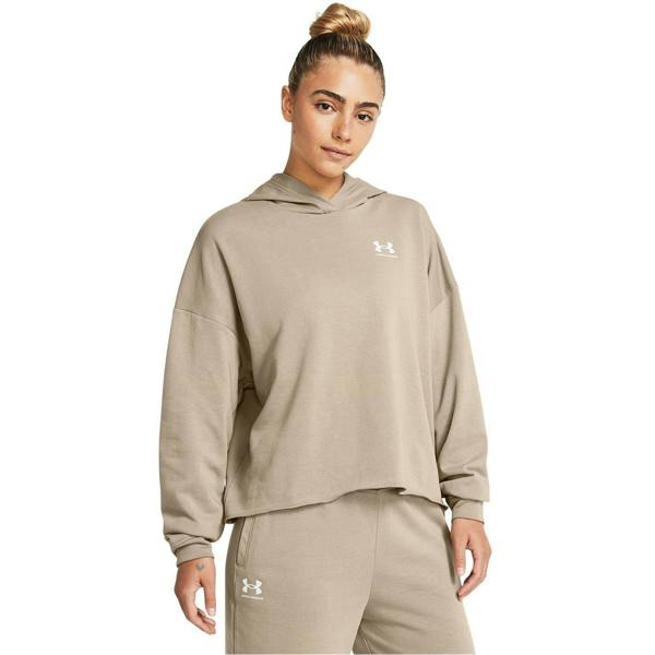 Under Armour Womens/Ladies Rival Terry Performance Oversized Hoodie - Brown - 