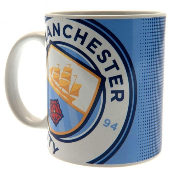 Manchester City FC Large Crest Mug - Sky Blue