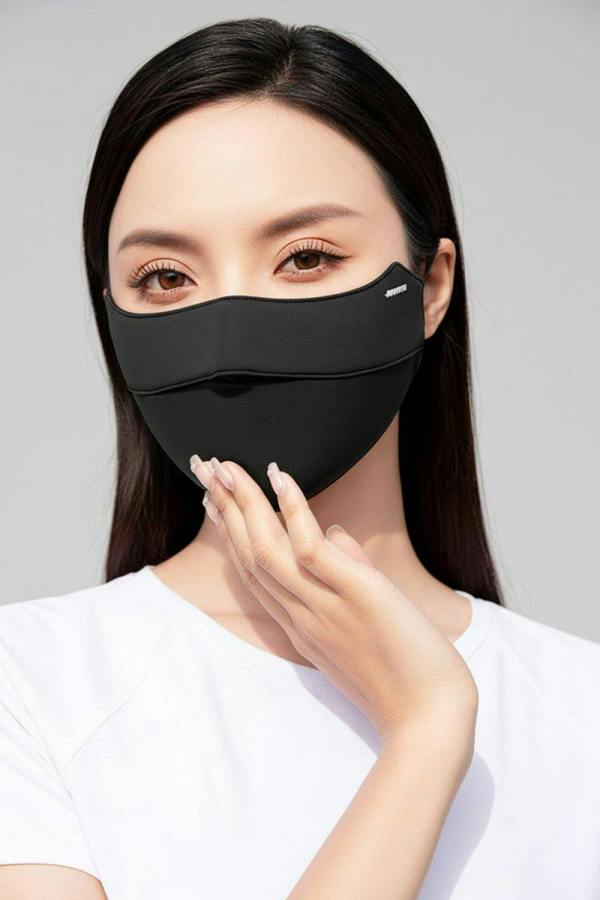 Anniou UV Silk Face Mask - Black