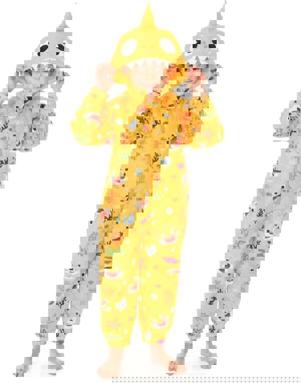 Vanilla Underground Baby Shark Unisex Kids Yellow Character Puddle Suit