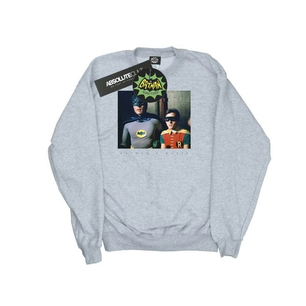 DC Comics Boys Batman TV Series Dynamic Duo Photograph Sweatshirt - Sports Grey