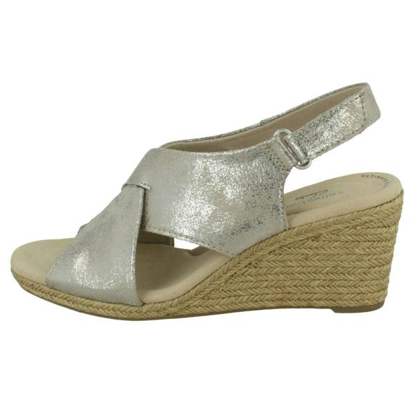 Clarks Ladies Clarks Slingback Wedge Heel Sandals Lafley Alaine