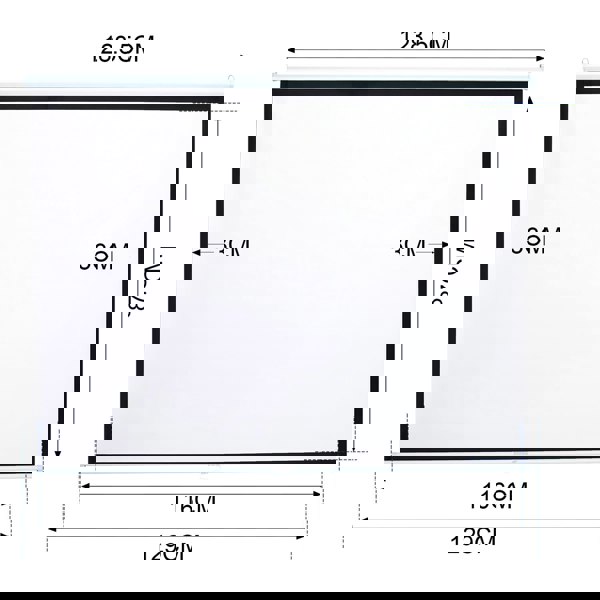 Manual Pull Down Retractable Projector Screen 4:3 Projector Screens Living and Home