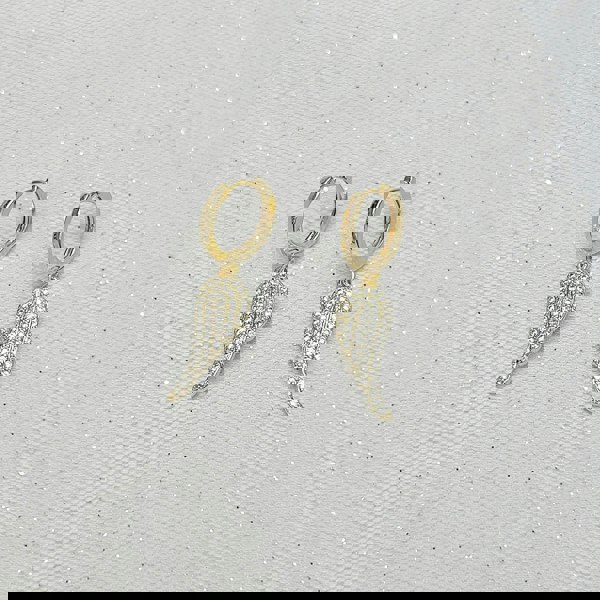 Small Hoop Earrings Angel Wing Earrings Gold