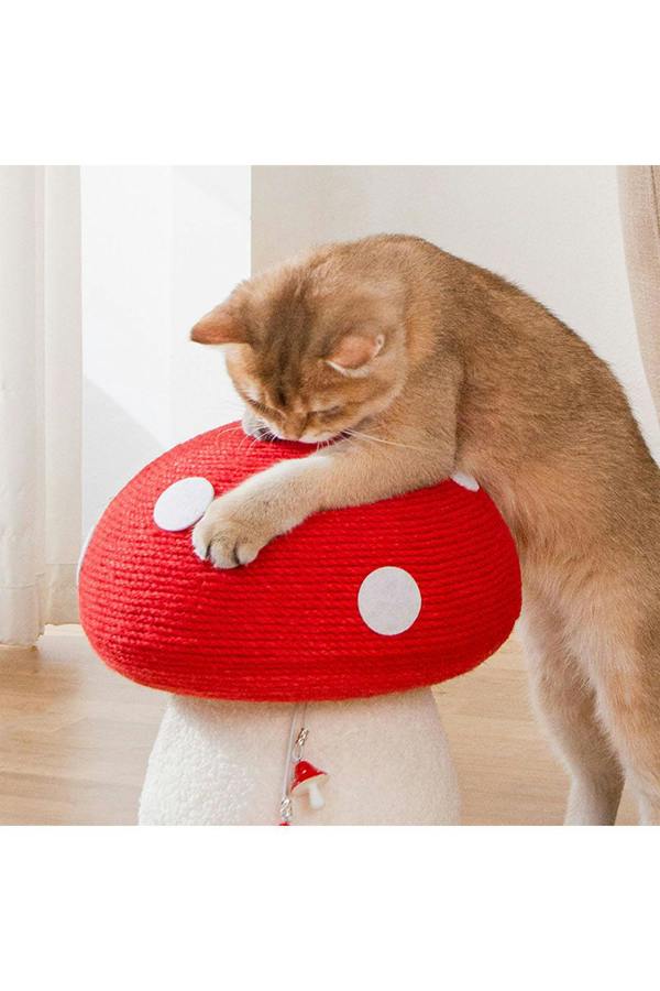 Living and Home Sisal Mushroom Cat Scratching Post