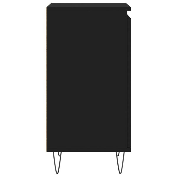 Berkfield Sideboards 2 pcs Black 40x35x70 cm Engineered Wood
