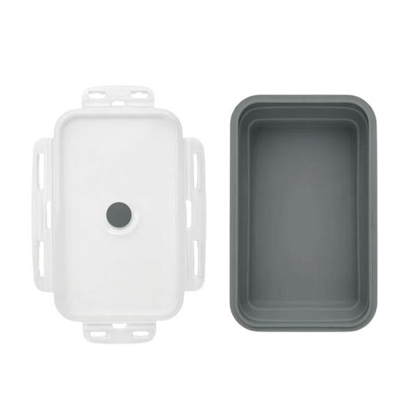 MidOcean Kolapso Silicone Collapsible Lunch Box - Stone Grey - 