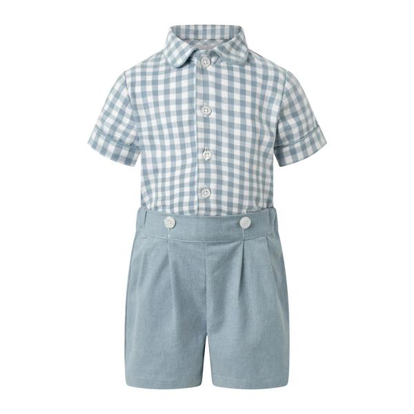 Rachel Riley Check Shirt and Short Set