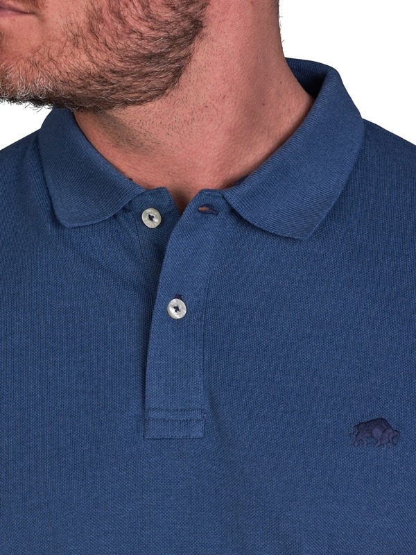 Raging Bull Mens Classic Organic Polo Shirt - Denim