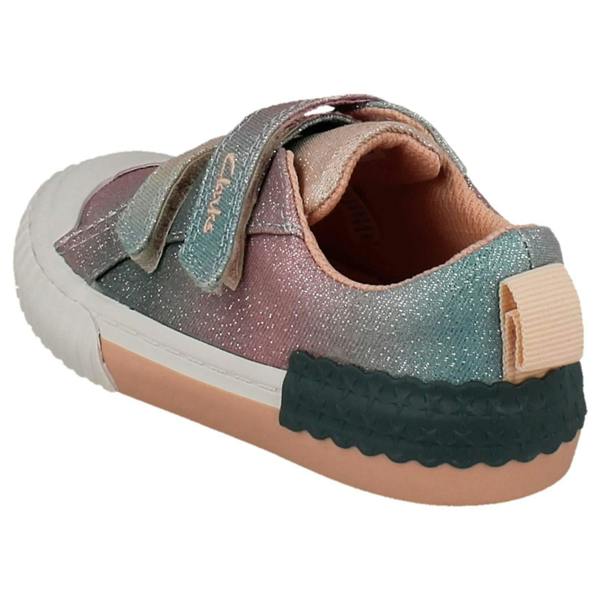 Clarks Girls Clarks Glittery Doodle Foxing Brill T