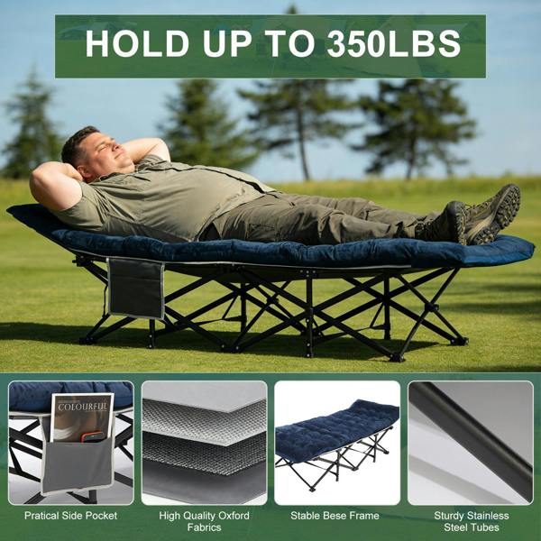 Leaper Portable Folding Bed with Mattress for Camping