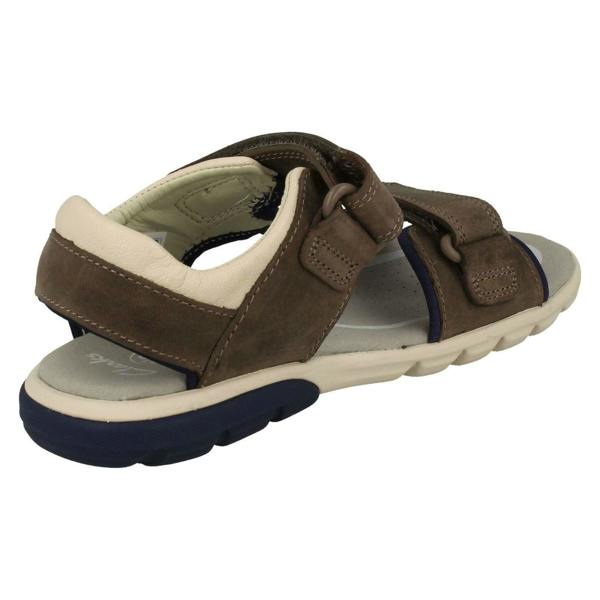 Clarks Boys Clarks Casual Strapped Sandals Rocco Wave