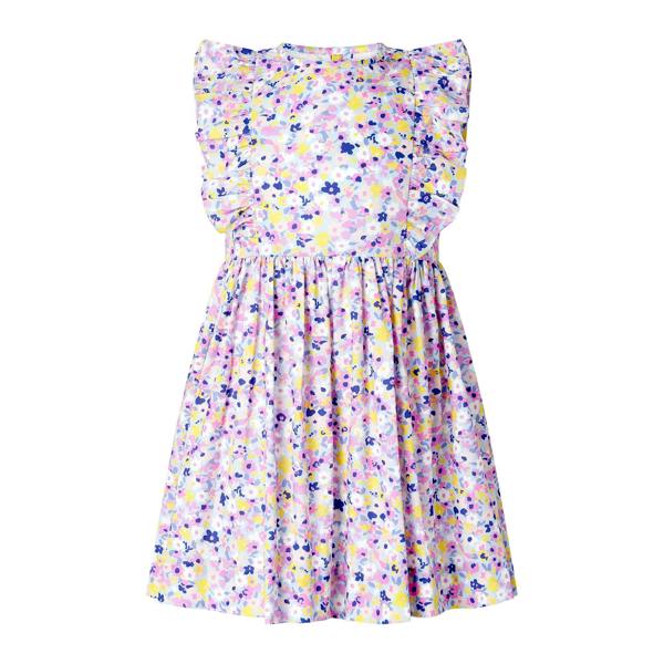 Rachel Riley Mini Pastel Floral Frill Front Dress