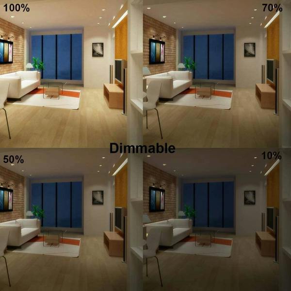 LED Lamp- 7W GU10 Plastic Body SMD DIMMABLE LED, 500Lm 3000K (pack of 10pcs) - ENER-J Smart Home