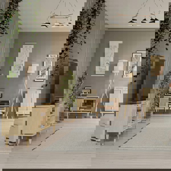 Furniture To Go Calasetta 2 Door 1 Shelf TV Unit in Rattan