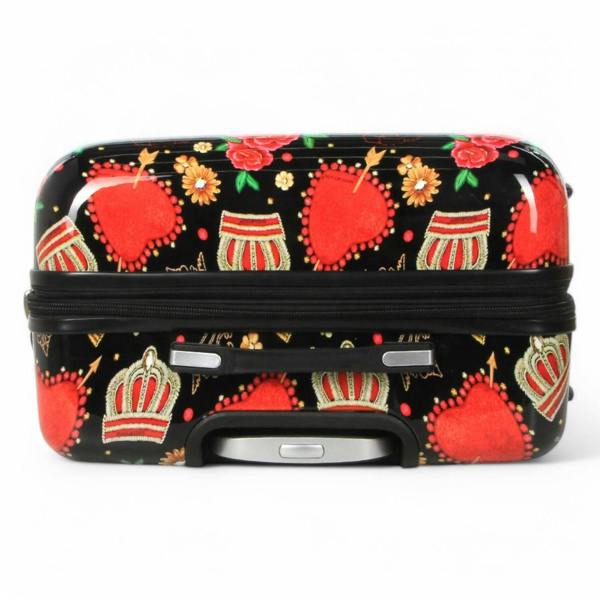 Snowball Strong Expandable Hard Shell Dual 4 Wheel Suitcase Set Print Luggage Cabin Travel Bag