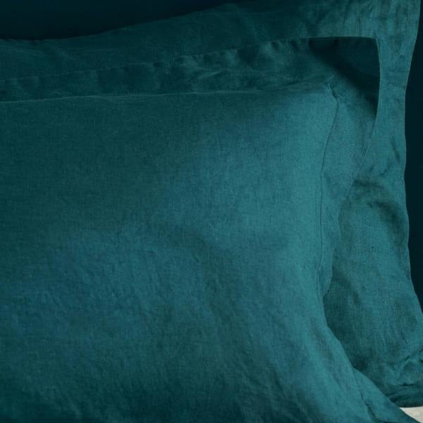 Soak&Sleep Atlantic Blue French Linen Bed Set