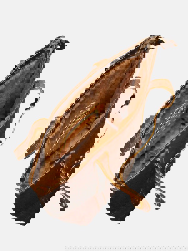 Berber Leather The Nador Tote Bag in Dark Brown