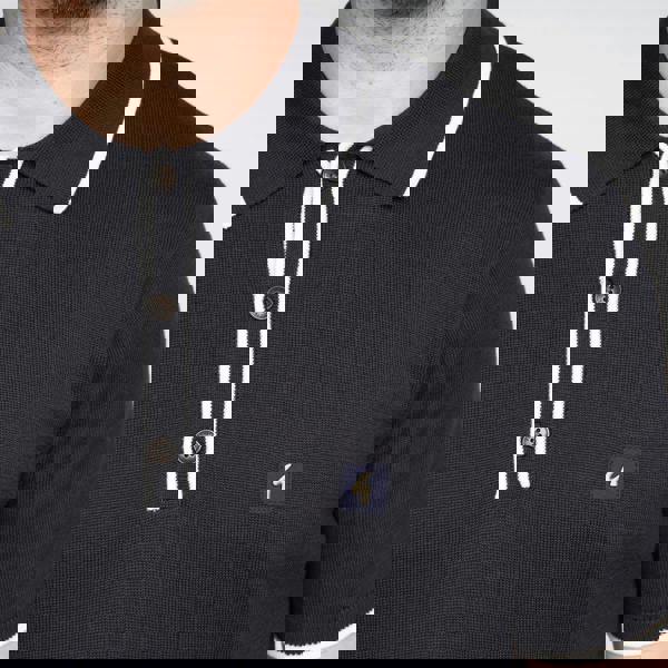 Gabicci V00GM09S Mens Lineker Knitted Polo Gabicci Vintage - NAVY