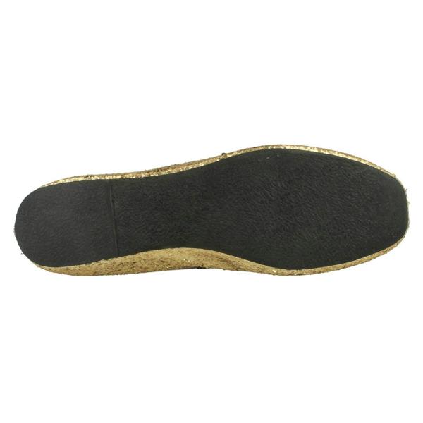 Ladies Star Flat Glitter Ballerina Shoe F8894