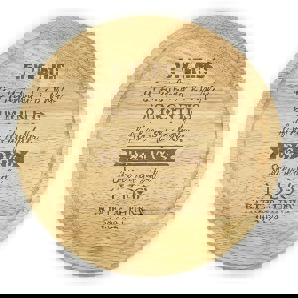 Personalised Memento Company Personalised 5th Anniversary Heart Chopping Board