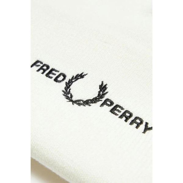 Fred Perry Embroidered Snow White Beanie 1SZ