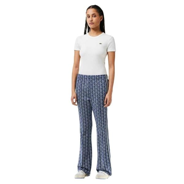 Lacoste Womens/Ladies Monogram Jogging Bottoms - Methyl Blue - 