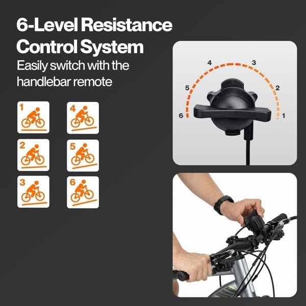 MONVELO Turbo Trainer Magnetic Bike Training Stand 6 Level Resistance Indoor